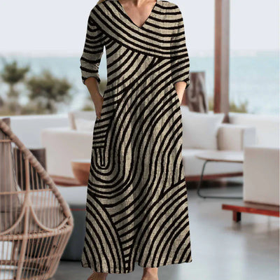Vestido Ayla - Vestido vintage a rayas