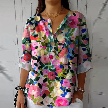 Blusa Nerea - Blusa floral de mujer