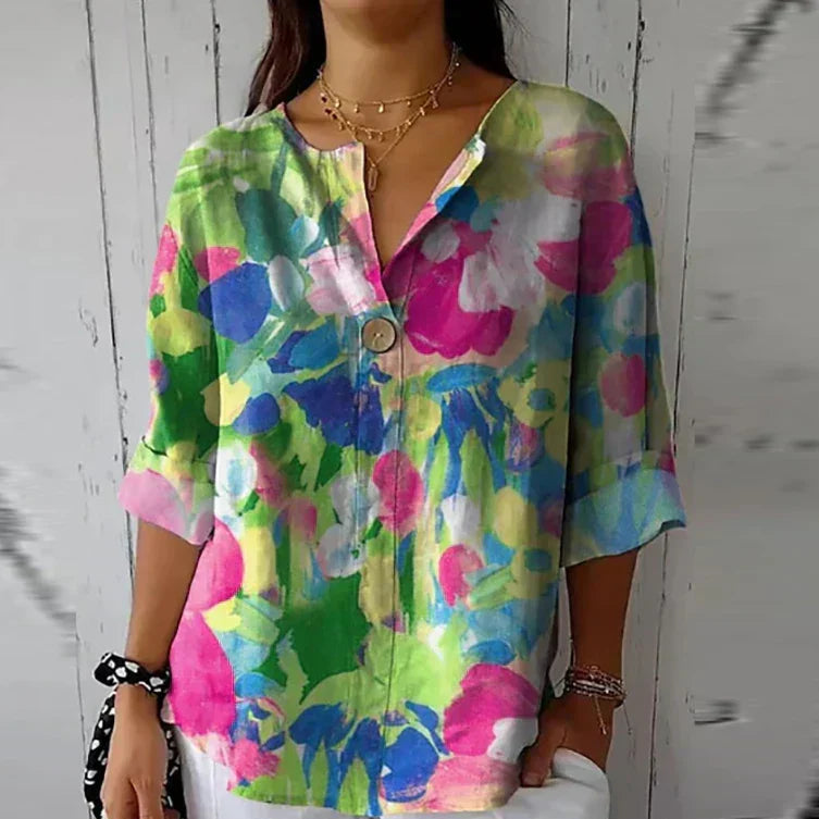Blusa Nerea - Blusa floral de mujer